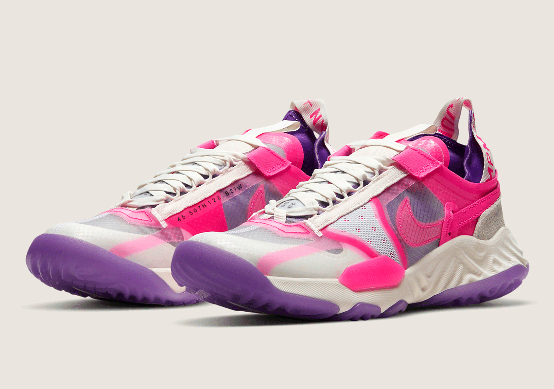 The Jordan Delta Breathe Opts For A Vivid Pairing Of Fierce Purple And Hyper Pink