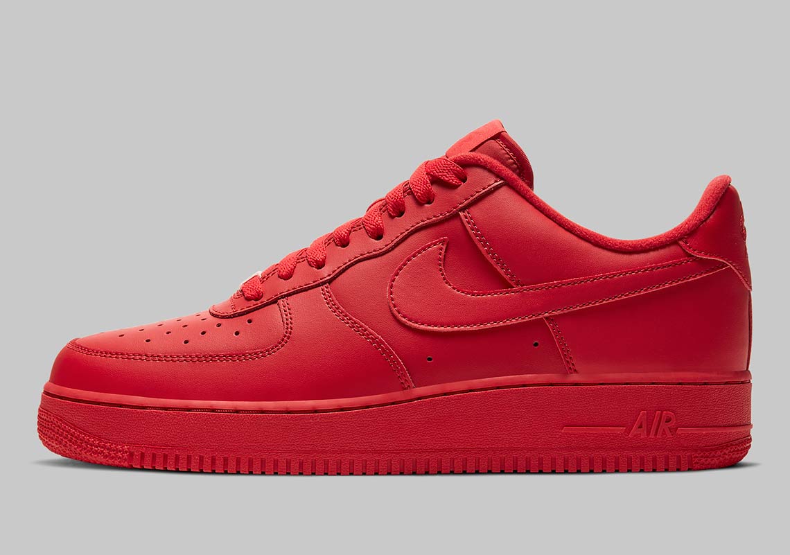 nike air force 1 all red