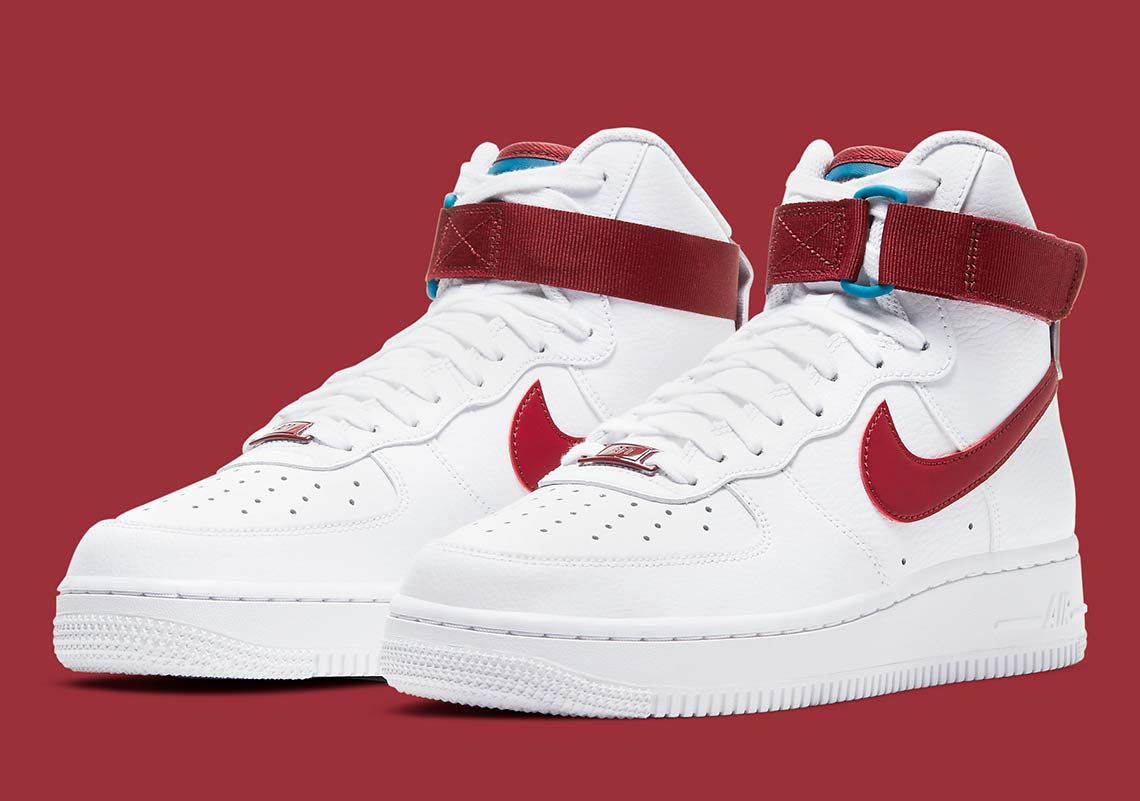 jordan air force 1 red and white