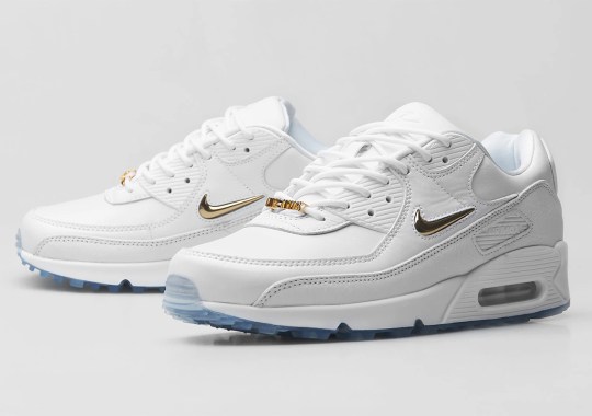 The Nike Air Max 90 “Pirate Radio” Tunes In A White/Gold Colorway