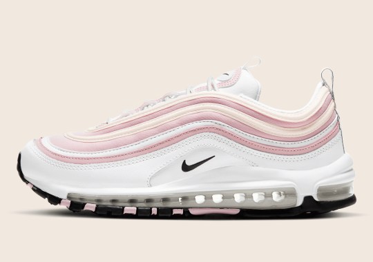 A Nike Air Max 97 For Women Arrives With “Pink/Cream” Accents