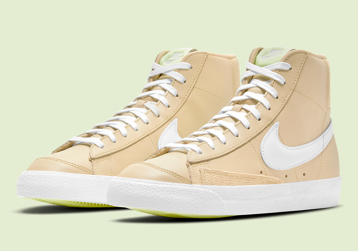 The Nike Blazer Mid '77 Contrasts Smooth Leather With Hits Of Burlap
