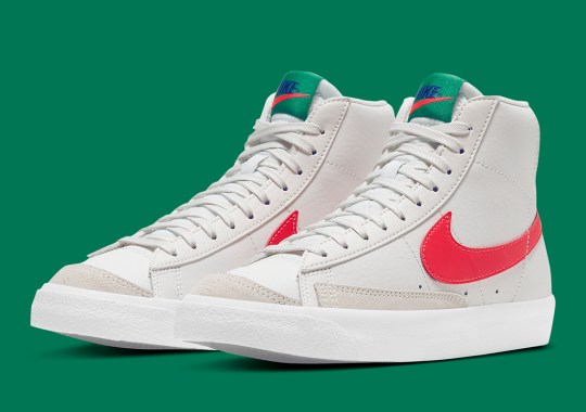 Newly Released Nike Blazer Mid ’77 For Kids Focuses On Primary Colors
