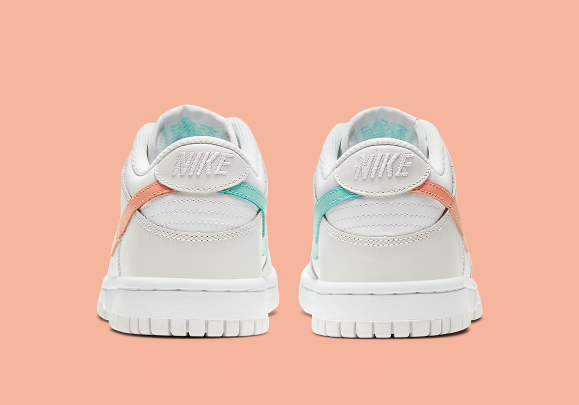 nike dunk peach aqua