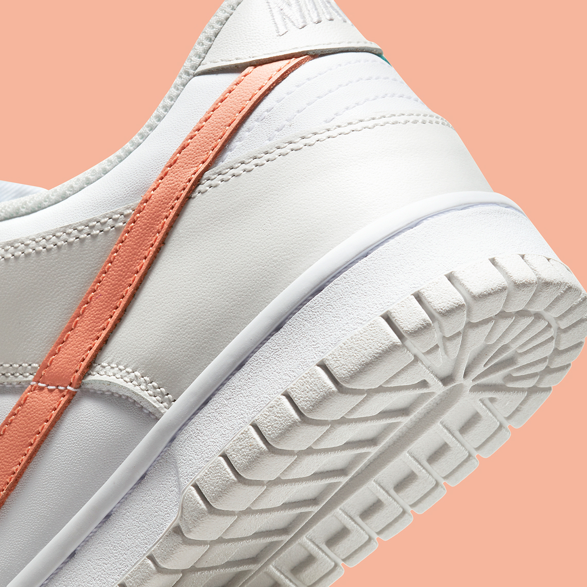 nike dunk low white bone peach aqua