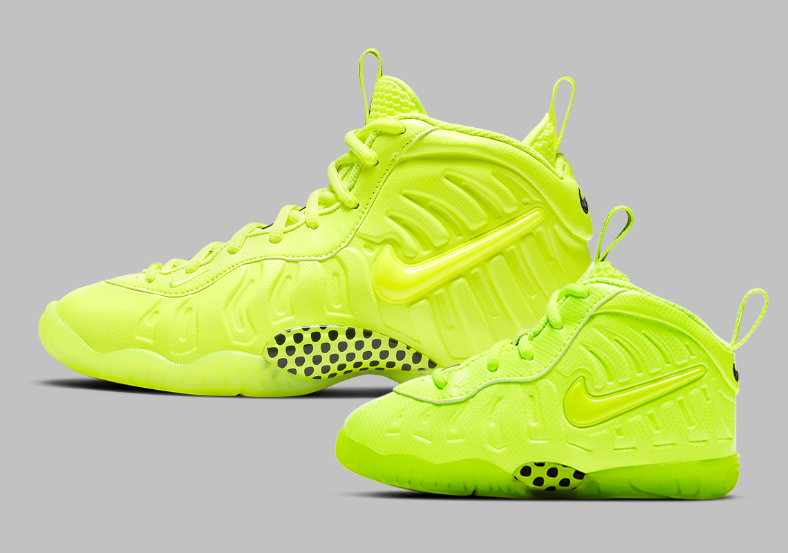 Nike Little Posite Pro Kids Volt CW1593 