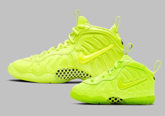 The Nike Little Posite Pro For Kids To Get The “Volt” Treatment