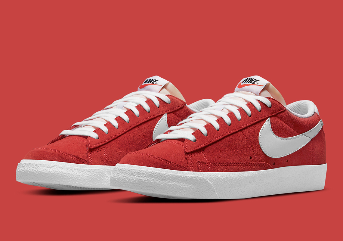 The Nike SB Blazer Low Dresses Its Suede Uppers In "Red Clay"