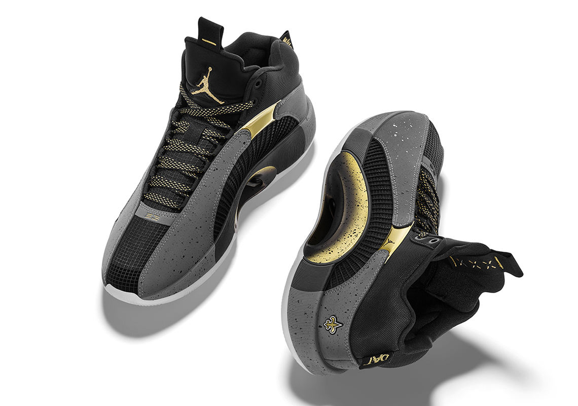 Zion Williamson’s Air Jordan 35 PE Features The New Orleans Saints Team Logo