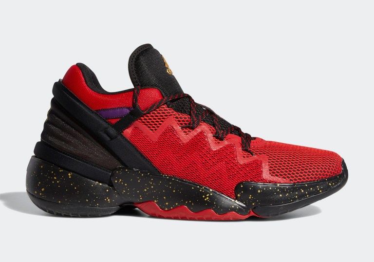 Adidas Men\'s D.O.N. Issue 2 Chinese New Year Red Gold Shoes FX6490 Size 8.5 - 12 Adidas Men main image 4