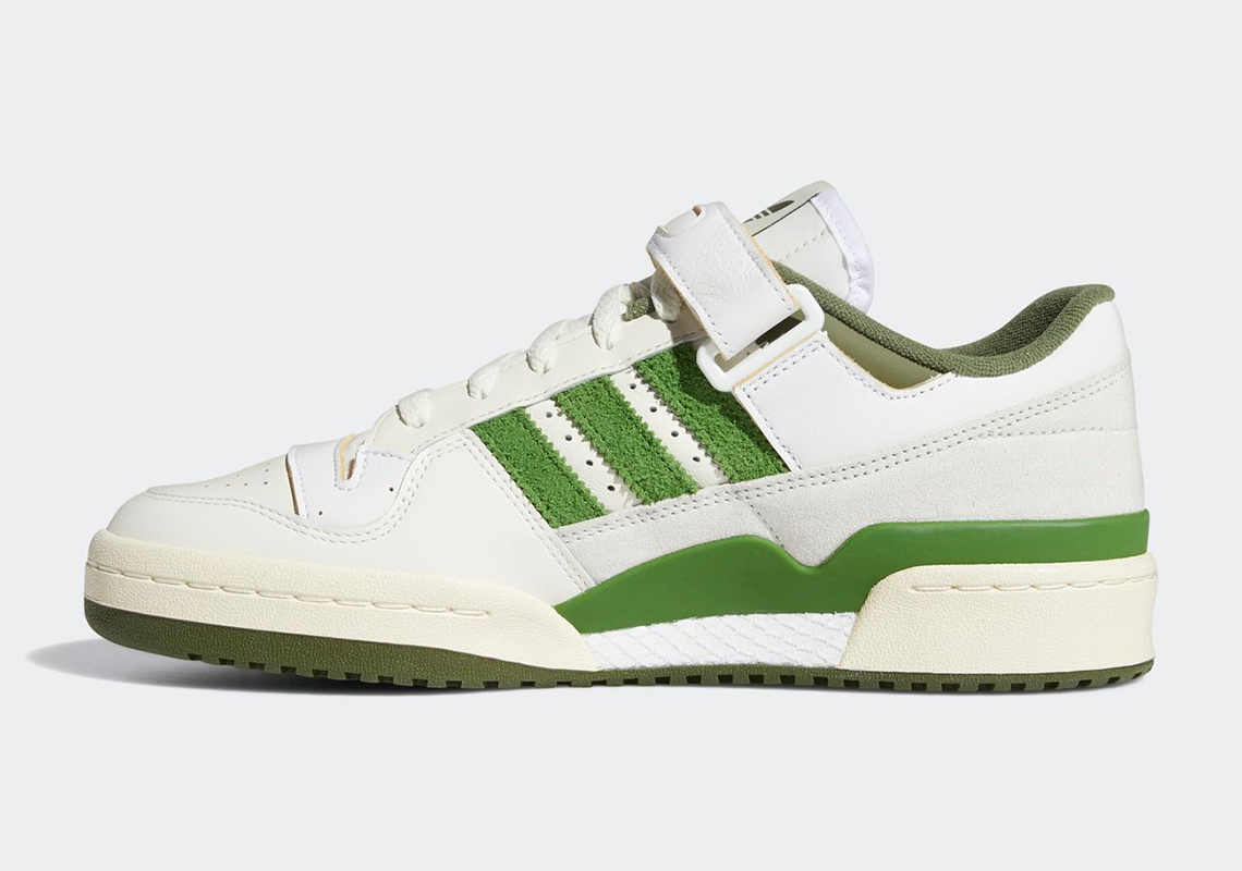 adidas forum low white green
