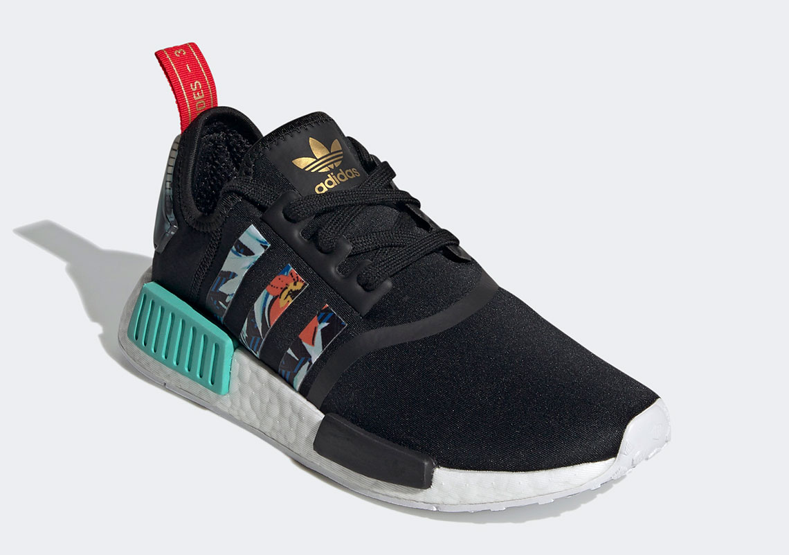 adidas courtpoint nmd r1 her studio london core black acid mint FY3665 4