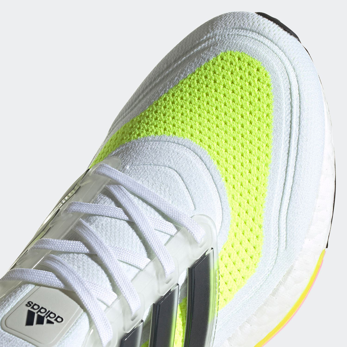adidas UltraBOOST 21 White Solar Yellow FY0377 | SneakerNews.com