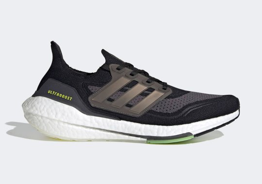 The adidas Ultraboost 21 Is Arriving In Core Black And Solar Yellow