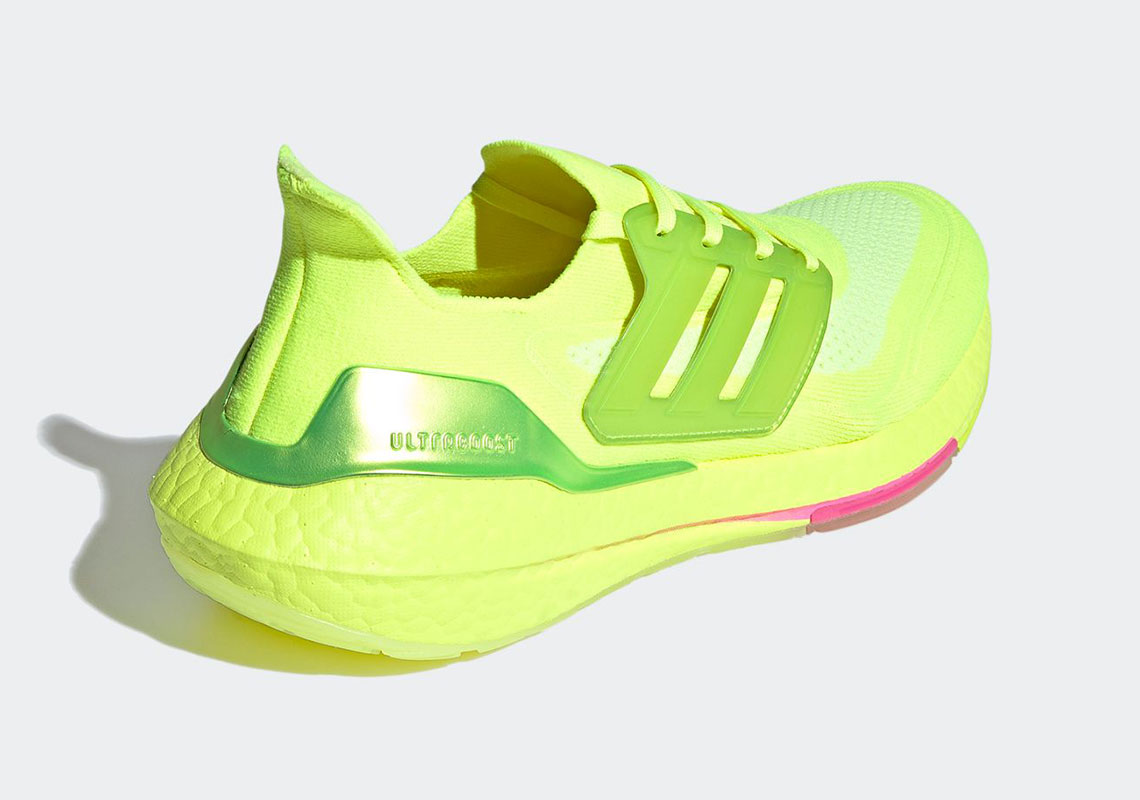 Adidas Ultraboost 21 Solar Yellow Screaming Pink Fy0848 7