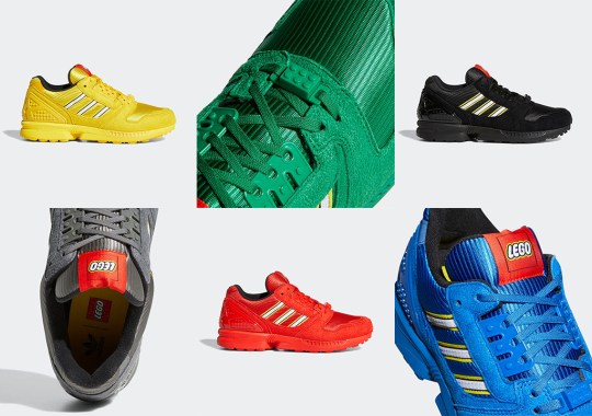 LEGO And adidas Build Up A Six-Piece Set Of ZX 8000 Colorways