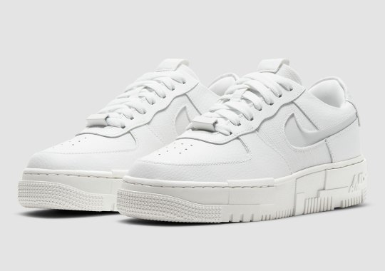 The Nike Air Force 1 Pixel Gets A Near Triple-White Colorway
