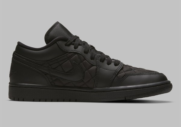 Air Jordan 1 Low Quilted Black DB6480-001 | SneakerNews.com