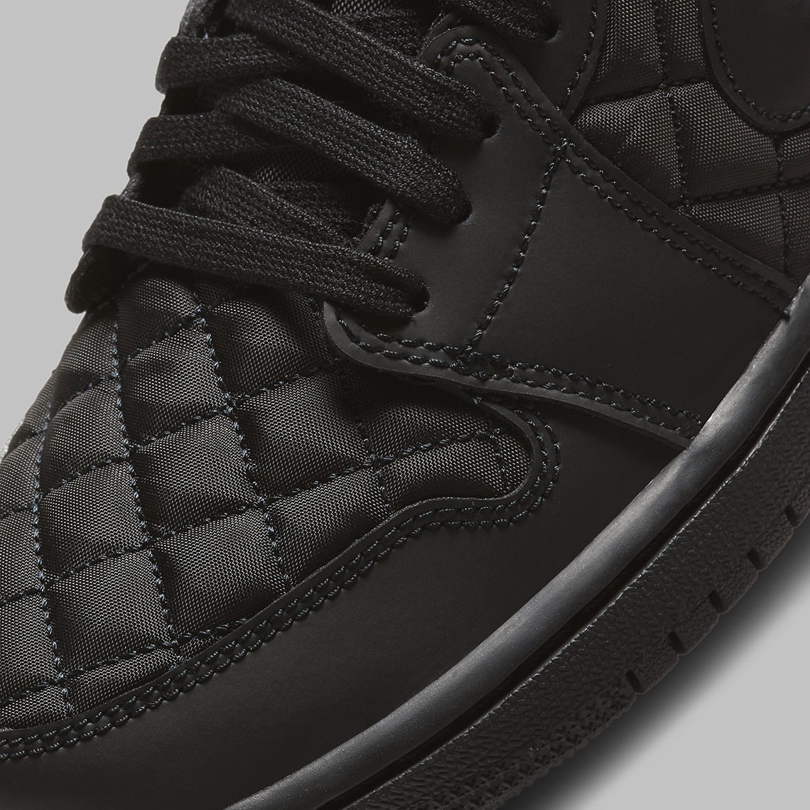 air jordan 1 low quilted black