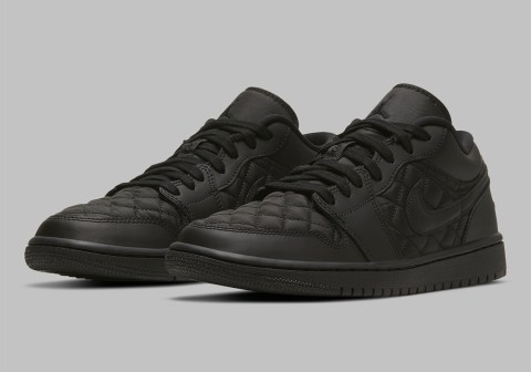 jordan 1 low quilted black