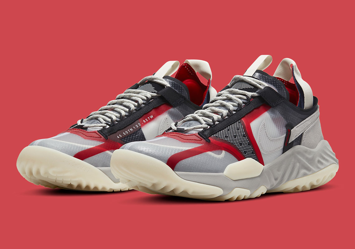 The Jordan Delta Breathe Appears In Lifestyle-Friendly Light Bone And Varsity Red