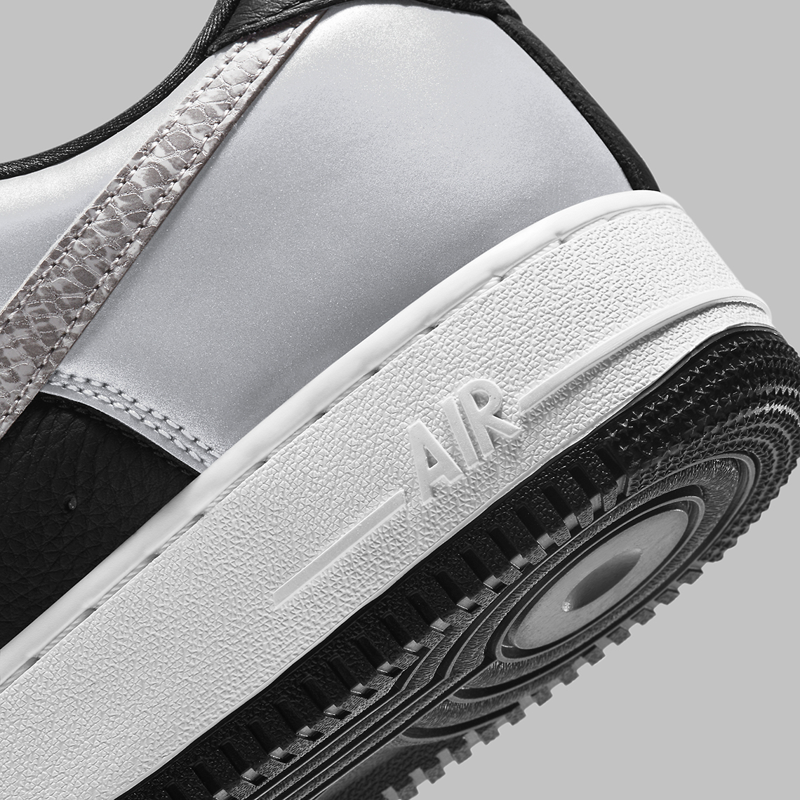 Nike Air Force 1 B Silver Snake DJ6033-001 Release | SneakerNews.com
