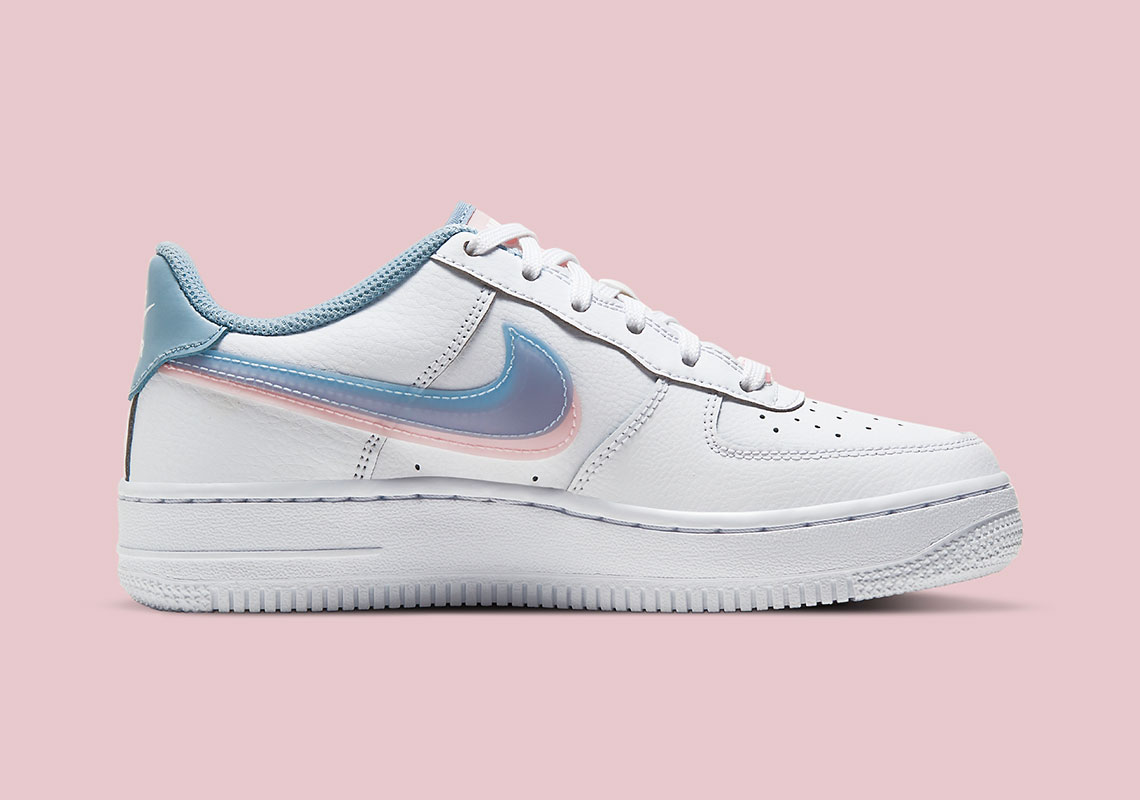Nike Air Force 1 Low LV8 Double Swoosh Light Armory Blue for Women