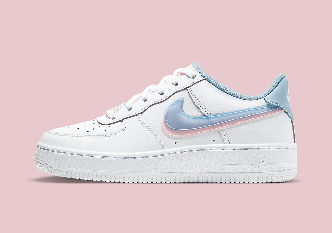Nike Air Force 1 Gs White Arctic Punch Light Armory Blue Cw1574 100 7