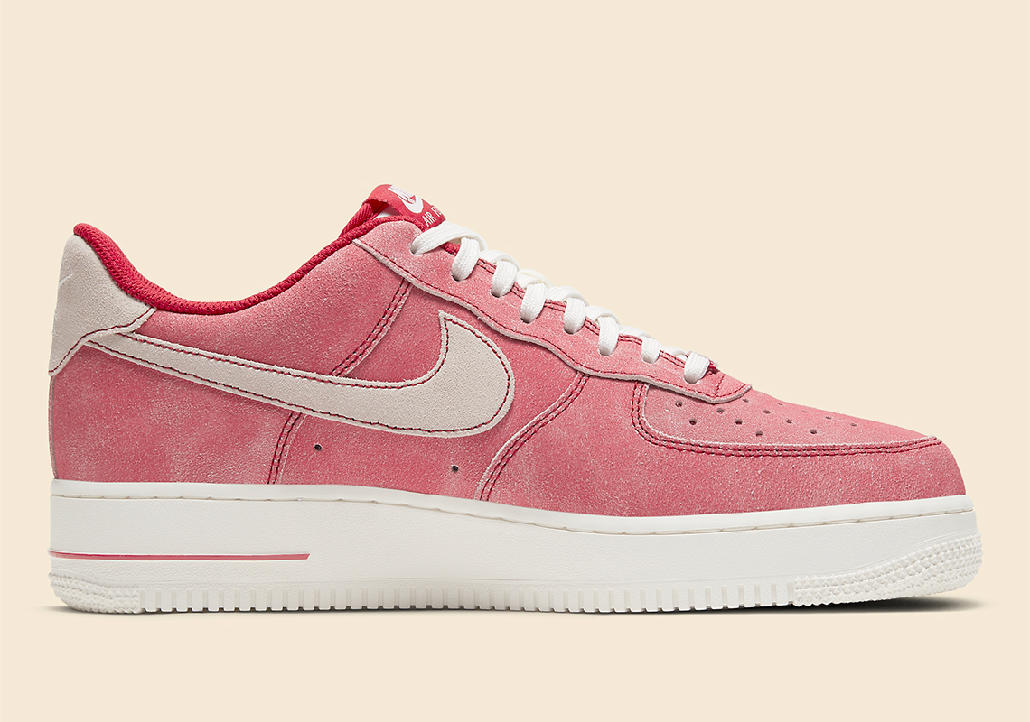 Nike Air Force 1 Low Dusty Suede Red Dh0265 600 3