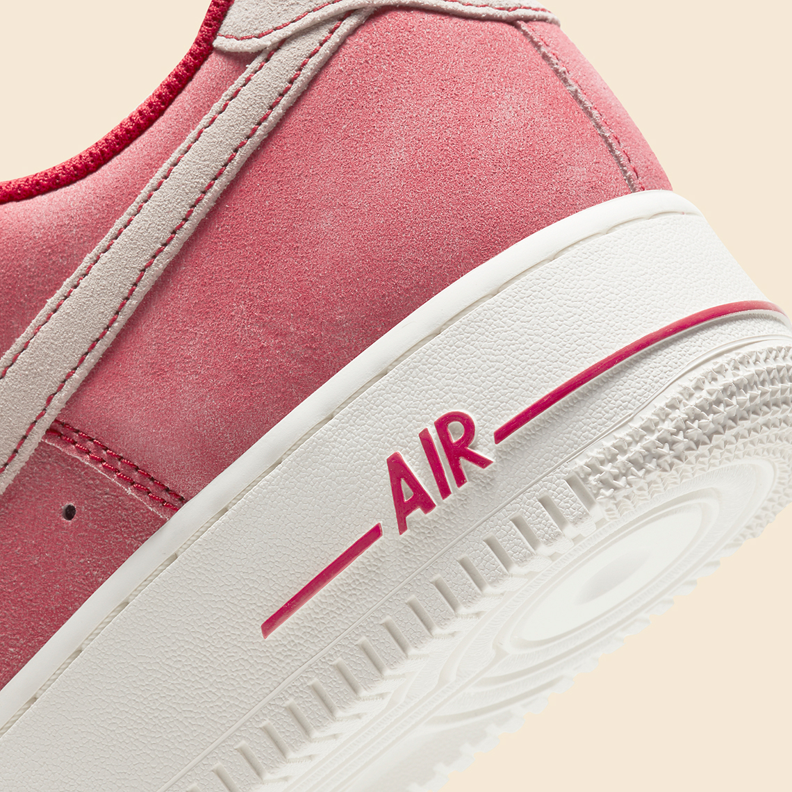 Nike Air Force 1 Low Dusty Suede Red Dh0265 600 8