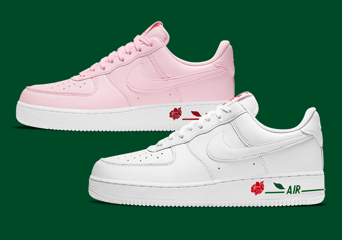 custom air force 1 with roses