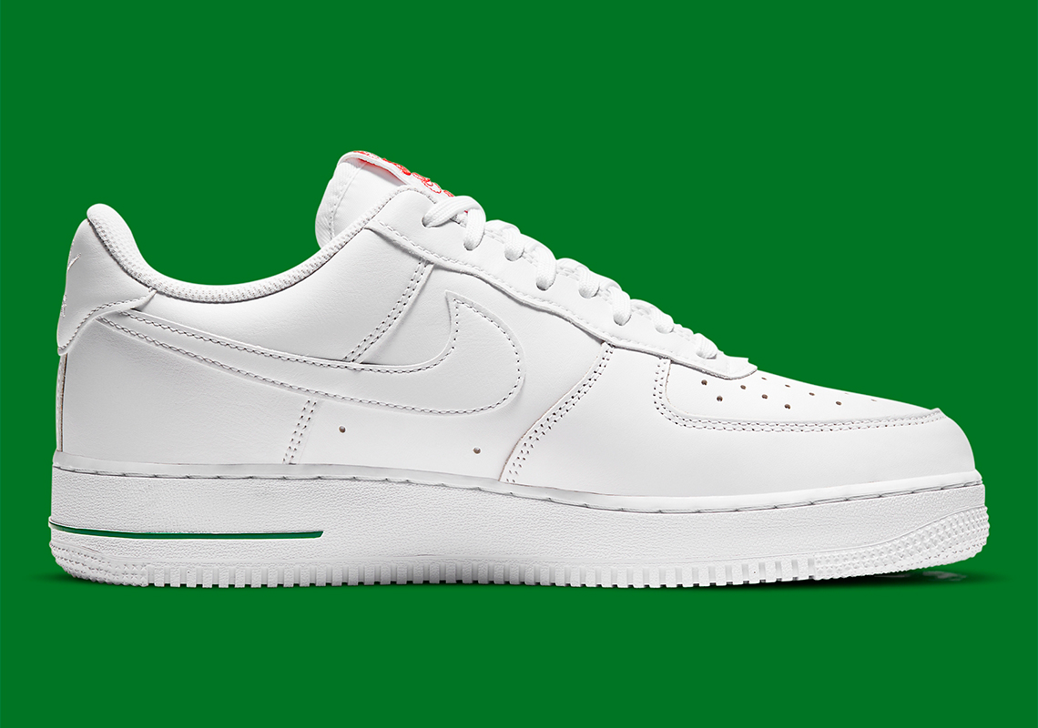 nike air force 1 low rose white green CU6312 100 2