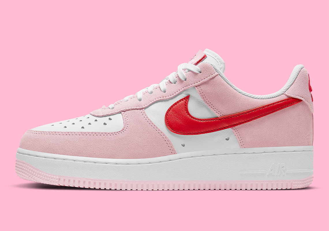 pink white air force ones