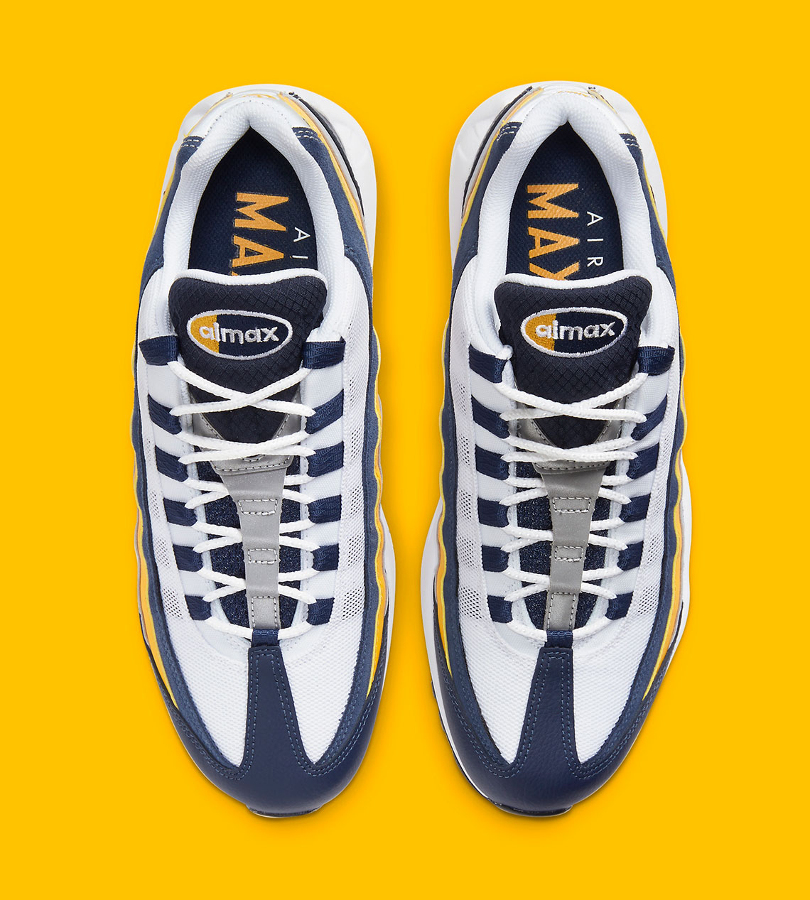 navy blue and yellow nikes