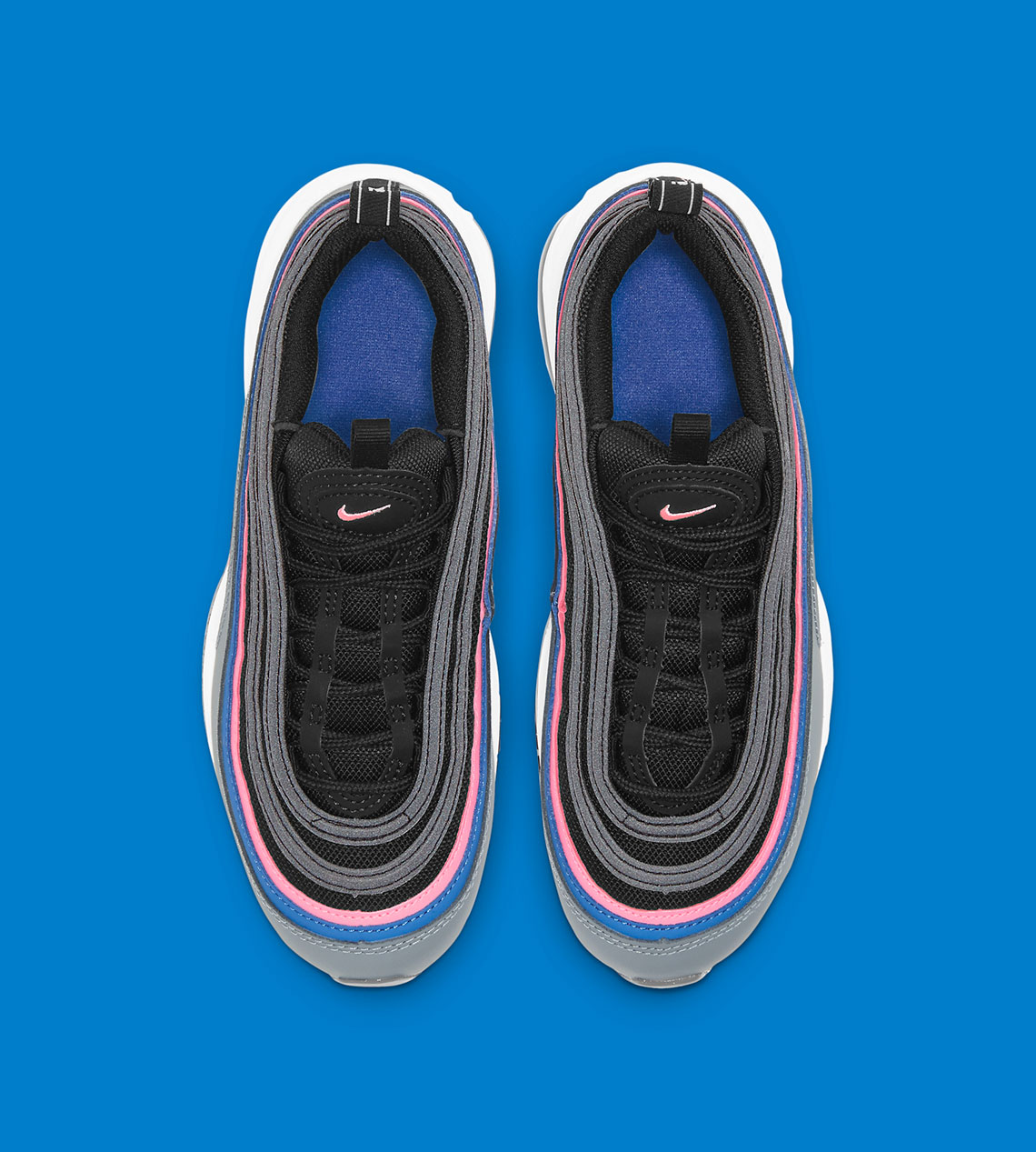 nike air max 97 black/sunset pulse/smoke grey/sapphire