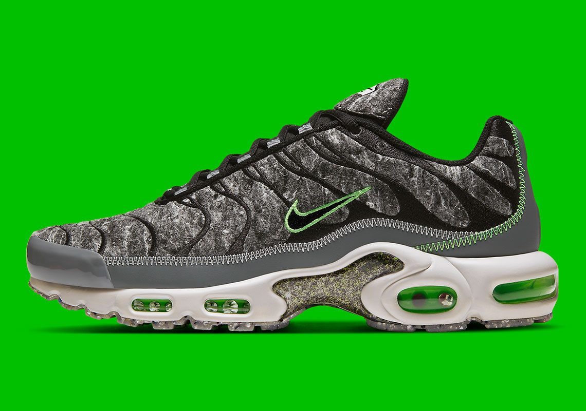 The Nike Air Max Plus Covered In Recycled Materials And Regrind Is Available Now