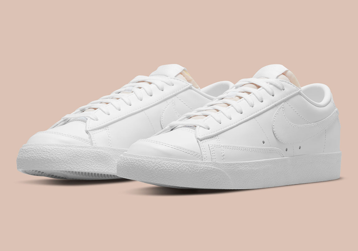 The Nike Blazer Low '77 Spiffs Up With All White Leather