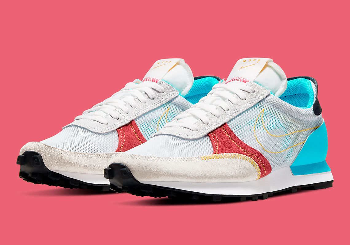 The Nike Daybreak Type Appears In Spring Ready Hits Of Laser Blue And Crimson