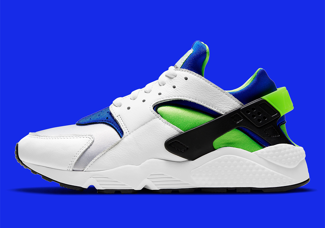 nike huarache lime green