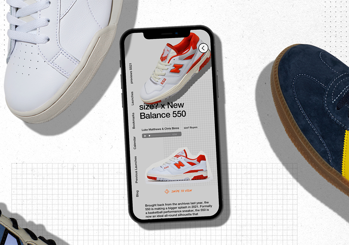 Size New Balance 550 App