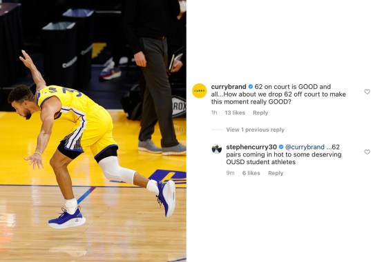 Steph Curry Gifts 62 Pairs Of The Curry Flow 8 “Flow Like Water” To Oakland School
