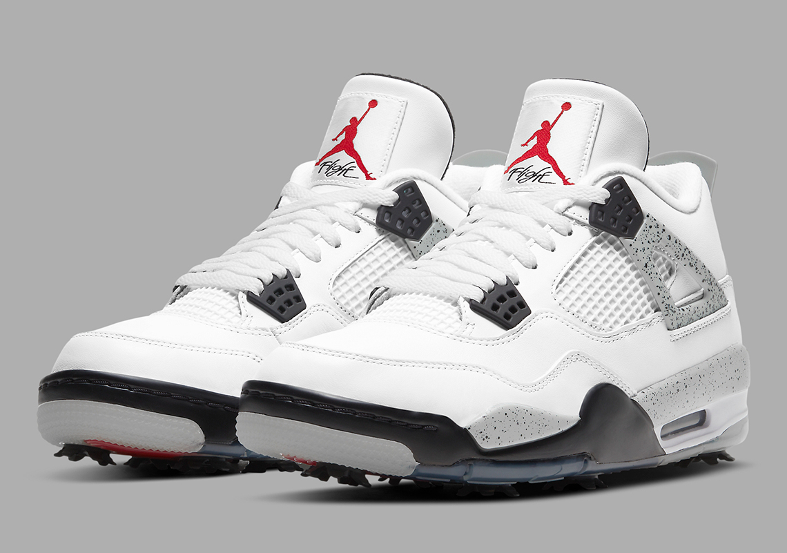 Air Jordan 4 Golf Shoes White Cement CU      Jordan 1 high