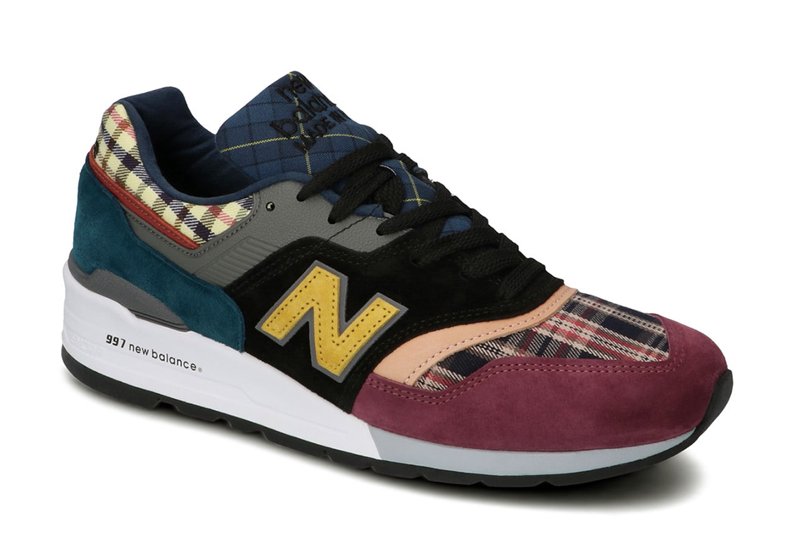 new balance plaid sneakers