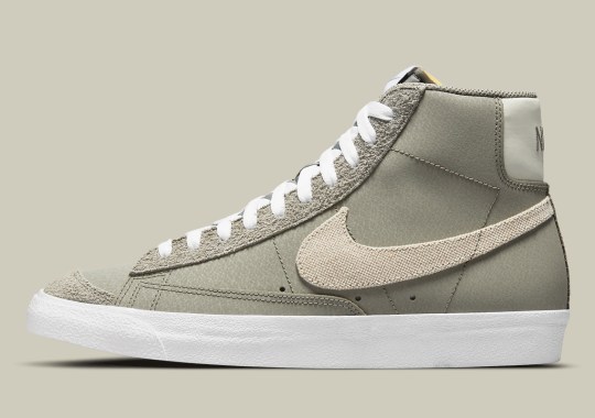 The Nike Blazer Mid ’77 Goes Tactical With Canvas Swooshes