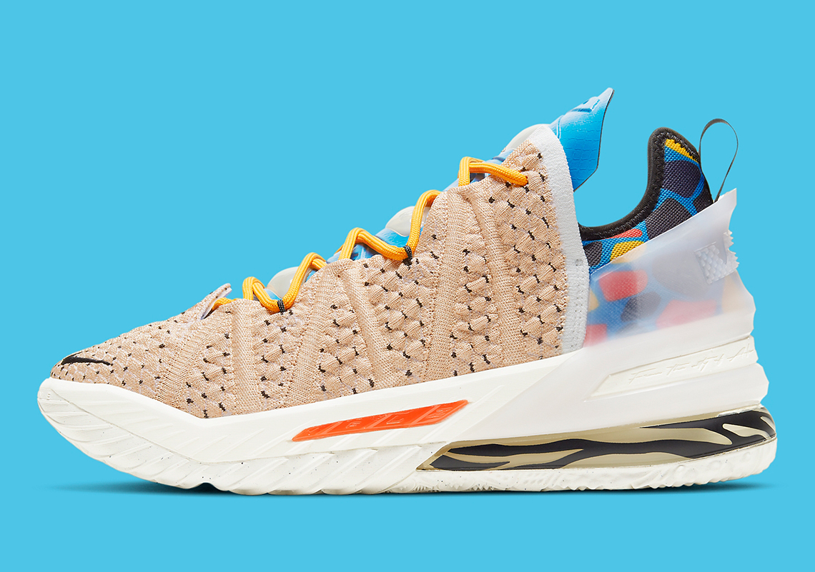 Nike Continues The LeBronWatch With The LeBron 18 "Majestic Ferocity"