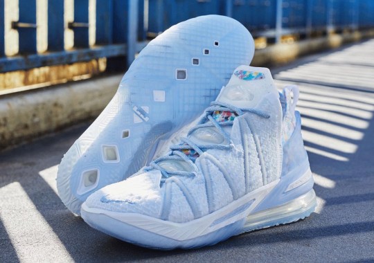 The Nike LeBron 18 “Blue Tint” Also Appears In Adult Sizing