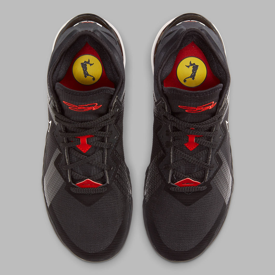 Nike Lebron 18 Low Black Red Cv7562 001 3