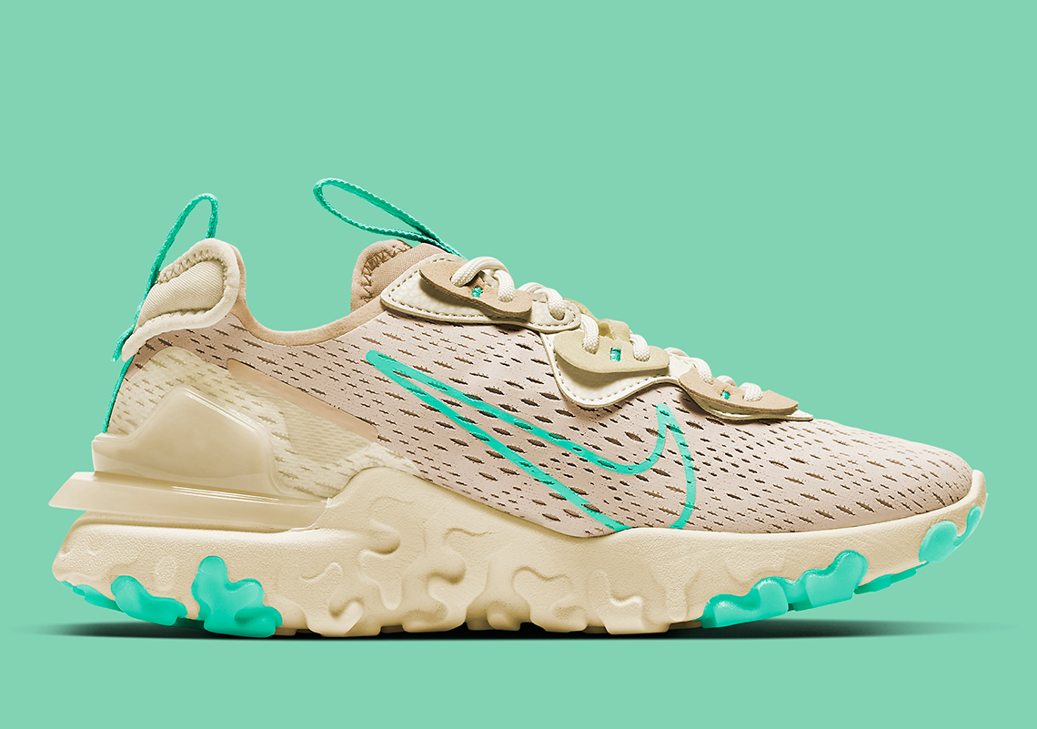 nike react vision tan aqua