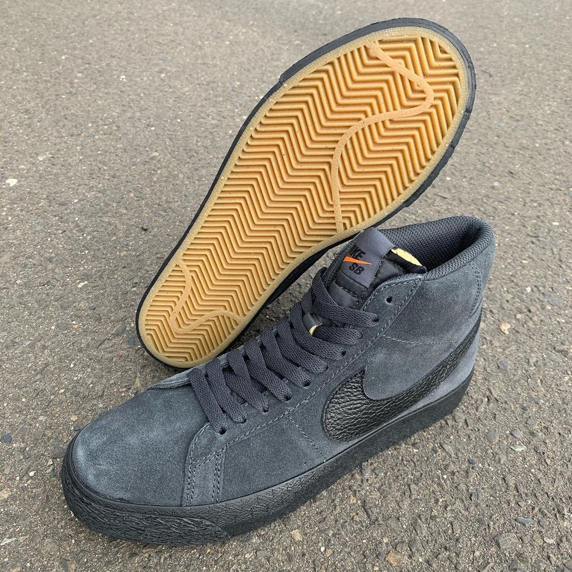 Nike SB Orange Label Blazer Mid Dark Smoke Release Info