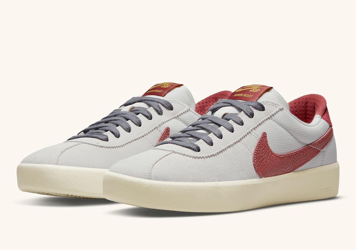 white nikes with red swoosh womens